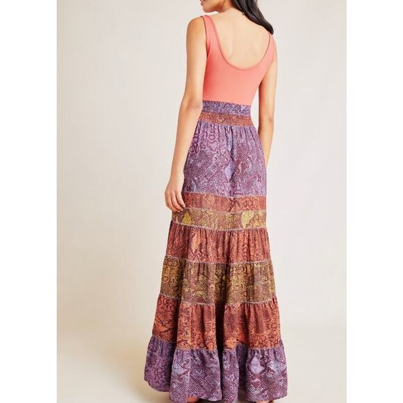 Anthropologie Colima Snake Print Sleeveless Maxi Dress Size S Small - Picture 4 of 7